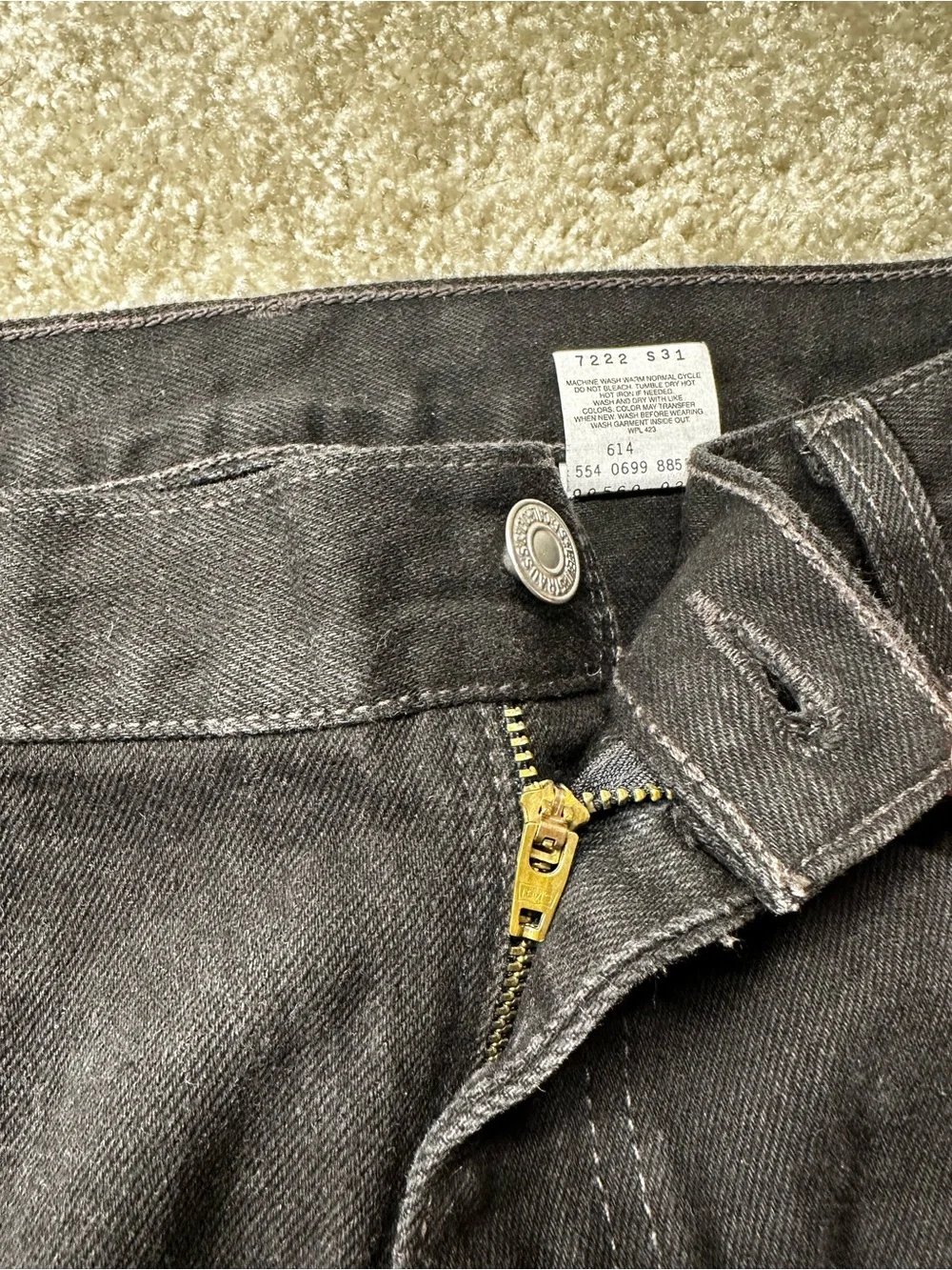Vintage 90s Levi's 560s Men's Black Jeans